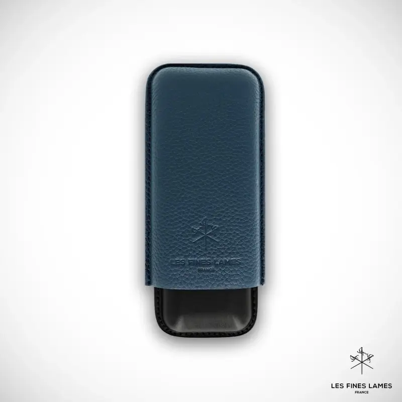 CIGAR CASE Blue 2 ΠΟΥΡΩΝ LES FINES LAMES CIGAR CASE Blue 2 ΠΟΥΡΩΝ LES FINES LAMES