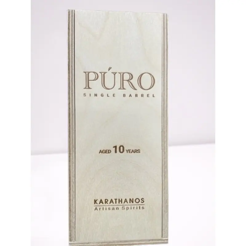 PURO ΚΑΡΑΘΑΝΟΣ 10YO SINGLE BARREL 500ML PURO ΚΑΡΑΘΑΝΟΣ 10YO SINGLE BARREL 500ML