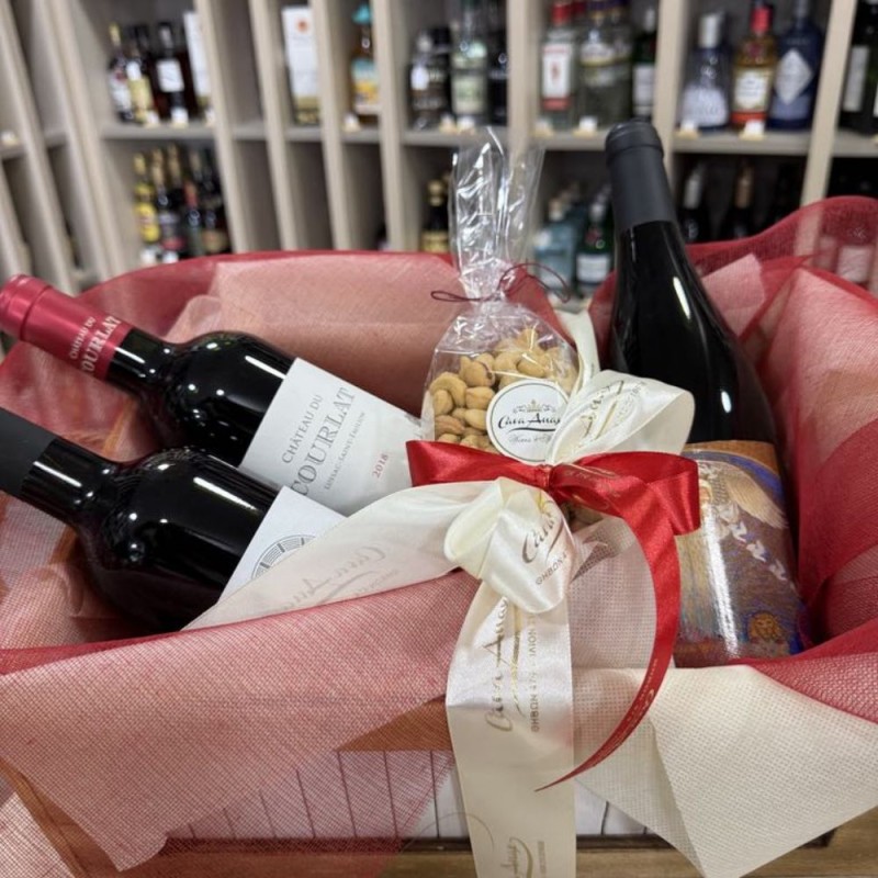 Xmas Wines Basket Xmas Wines Basket