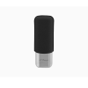 ST. Dupont Black Grained & Chrome Double Cigar Case ST. Dupont Black Grained & Chrome Double Cigar Case