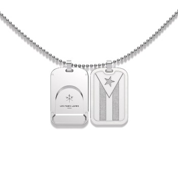 LE TAG FLAG CUBA SILVER  LE TAG FLAG CUBA SILVER
