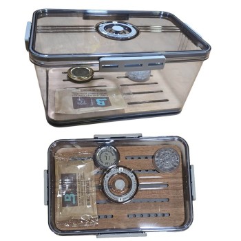 Πλαστικός Αεροστεγής Υγραντήρας 60 Πούρων