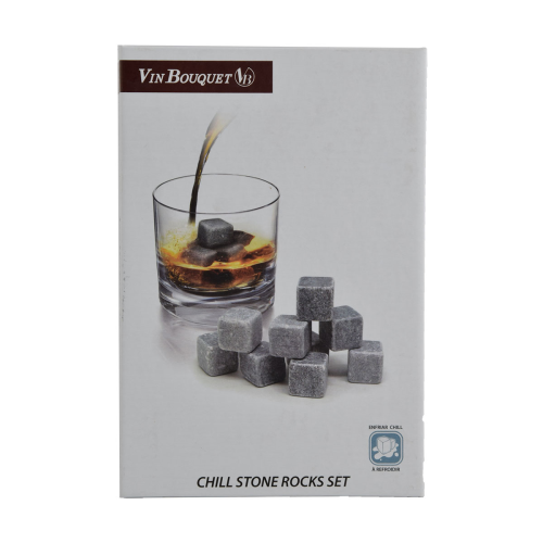 Whisky Chill Stone Rocks Set