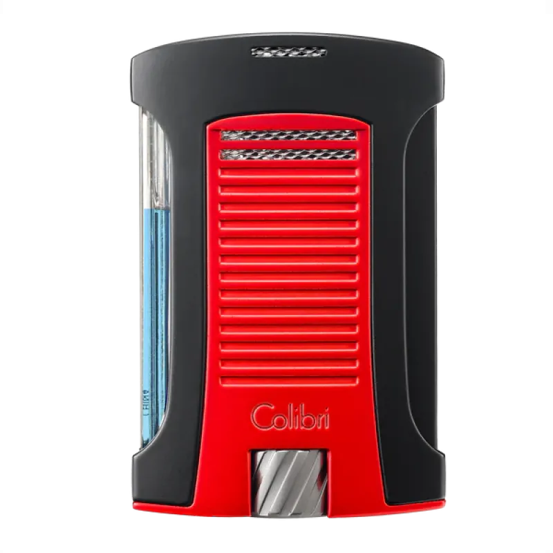 Colibri Daytona Black & Red Αναπτήρας Πούρων Μονής Jet Φλόγας XL