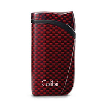 Colibri Falcon Fiber Red – Αναπτήρας Πούρων Jet Φλόγας με Carbon Look
