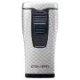 Colibri Monaco Silver Carbon Fiber – Αναπτήρας Πούρων Τριπλής Jet Φλόγας Αγωνιστικής Έμπνευσης
