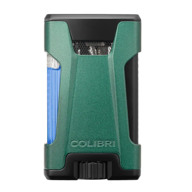 Colibri Rebel Green & Black – Αναπτήρας Πούρων Διπλής Jet Φλόγας Αγωνιστικού Σχεδιασμού