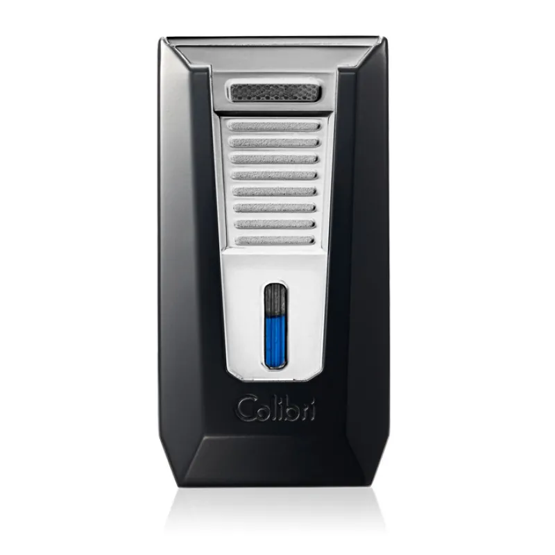 Colibri Slide Black Αναπτήρας Πούρων Διπλής Jet Φλόγας με Κόφτη 7mm