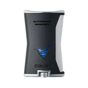 Colibri Slim Black & Chrome – Αναπτήρας Πούρων Μονής Jet Φλόγας Λεπτού Σχεδιασμού