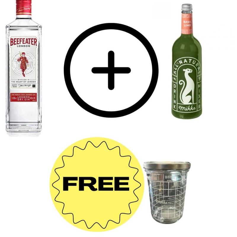 Beefeater X Mikks + Mikks Shaker as a Gift Beefeater X Mikks + Mikks Shaker as a Gift
