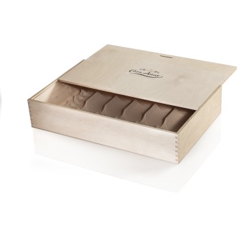 Ξύλινο κουτί έξι φιαλών