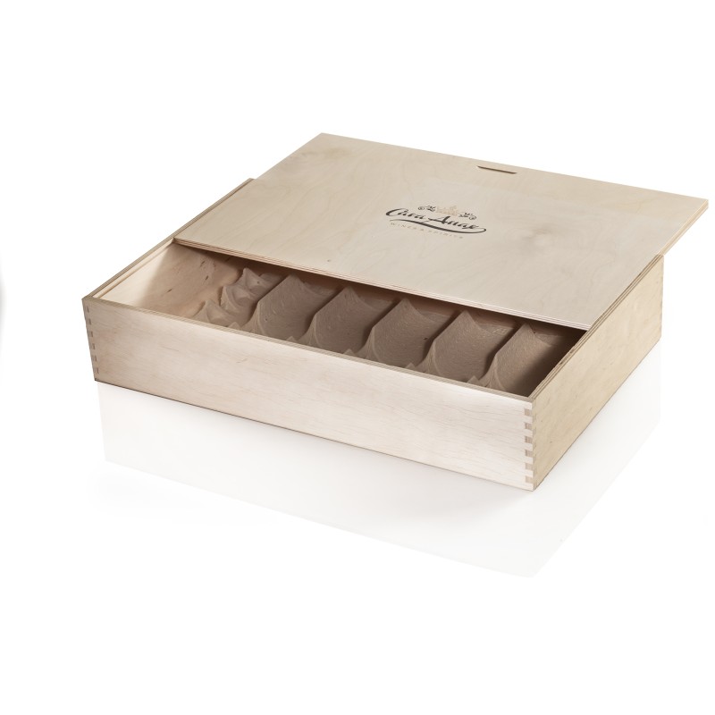 Ξύλινο κουτί έξι φιαλών